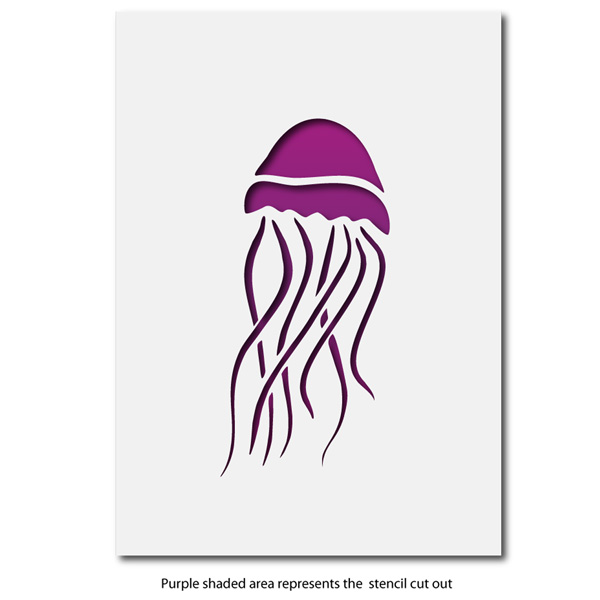 Jellyfish Stencil Layout